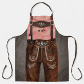 Beierse Lederhosen w/out jouw naam Schort (Voorkant)