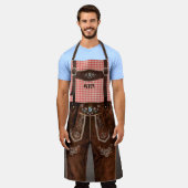 Beierse Lederhosen w/out jouw naam Schort (Gedragen)