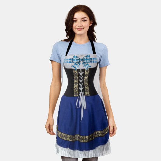 Beierse Oktoberfest Dirndl Schort (Gedragen)