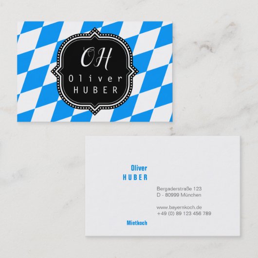 Beierse Professional: Duitse maat Visitekaartje (Voorkant / Achterkant)