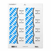 Beierse ruiten etiket (Full Sheet)