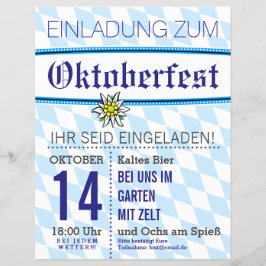 Beierse uitnodigingen flyer