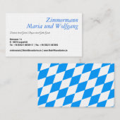 Beierse visitekaartje (Voorkant / Achterkant)