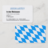Beierse visitekaartje (Voorkant / Achterkant)