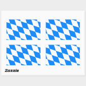 Beierse vlag - Bayerische vlag Rechthoekige Sticker (Vel)