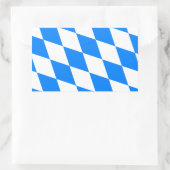 Beierse vlag - Bayerische vlag Rechthoekige Sticker (Tas)