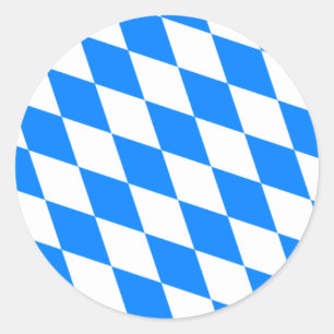 Beierse vlag - Bayerische vlag Ronde Sticker
