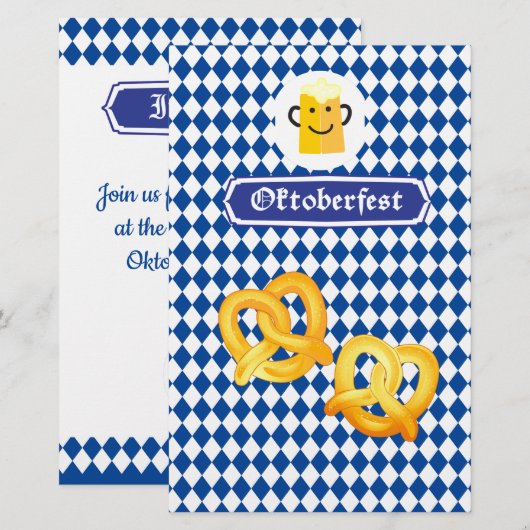 Beierse vlag blauw briefpapier (Voorkant / Achterkant)