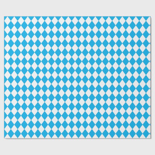 Beierse vlag blauw cadeaupapier (Vlak)