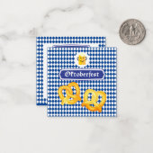 Beierse vlag blauw notitiekaartje (Voorkant / Achterkant in situ)