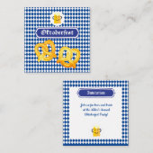 Beierse vlag blauw notitiekaartje (Voorkant / Achterkant)