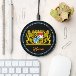 Beierse vlag draadloze lader, Beieren Emblem