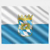 Beierse vlag fleece deken (Voorkant (Horizontaal))