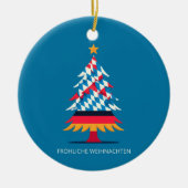 BEIERSE VLAG GEÏNSPIREERD KERAMISCH ORNAMENT (Voorkant)