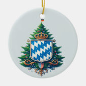 BEIERSE VLAG GEÏNSPIREERD KERAMISCH ORNAMENT (Voorkant)