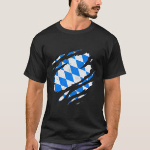 Beierse vlag München Duitsland Europa Ger Bayern B T-shirt