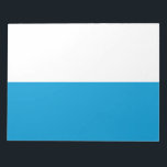 Beierse vlag notitieblok<br><div class="desc">Dit ontwerp is voorzien van de vlag van Beieren, een land dat niet aan zee grenst en in de zuidoostelijke hoek van Duitsland ligt. Beieren is de grootste Duitse staat per land. De belangrijkste steden van Beieren zijn München (hoofdstad en grootste stad), Neurenberg, Augsburg, Regensburg, Würzburg, Ingolstadt, Fürth en Erlangen....</div>