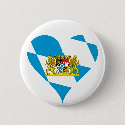 Beierse vlag ronde button 5,7 cm (Voorkant)