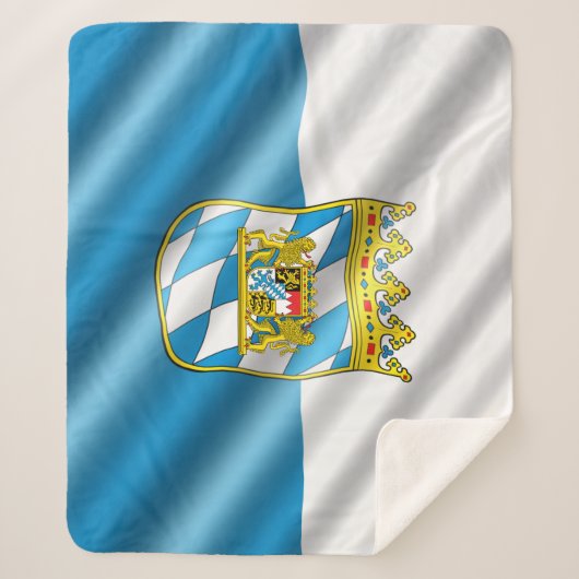 Beierse vlag sherpa deken (Voorkant)