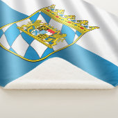 Beierse vlag sherpa deken (3/4)