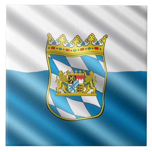 Beierse vlag tegeltje (Voorkant)