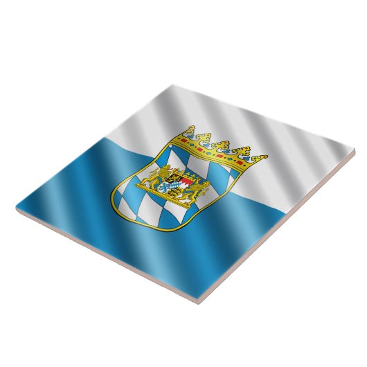 Beierse vlag tegeltje (Zijkant)