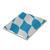 Beierse vlag - transparante achtergrond tegeltje (Zijkant)