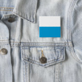 Beierse vlag vierkante button 5,1 cm (In situ)