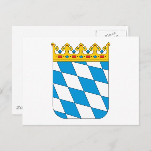 Beierse wapenschild Briefkaart (Voorkant / Achterkant)