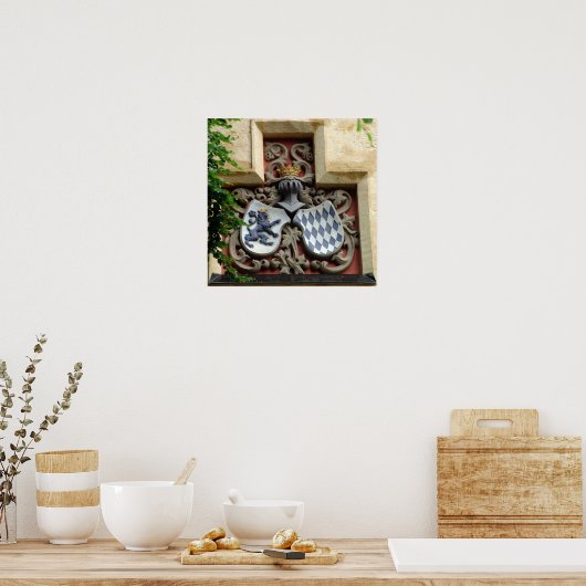 Beierse wapenschild poster (Keuken)