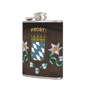 Beierse wapenschild "Prost!" Heupfles (Links)