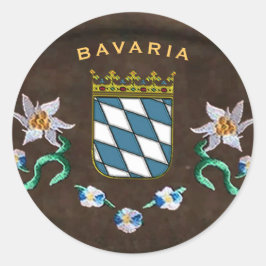 Beierse wapenschild ronde sticker