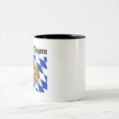 Beierse wapenschild tweekleurige koffiemok (Center)