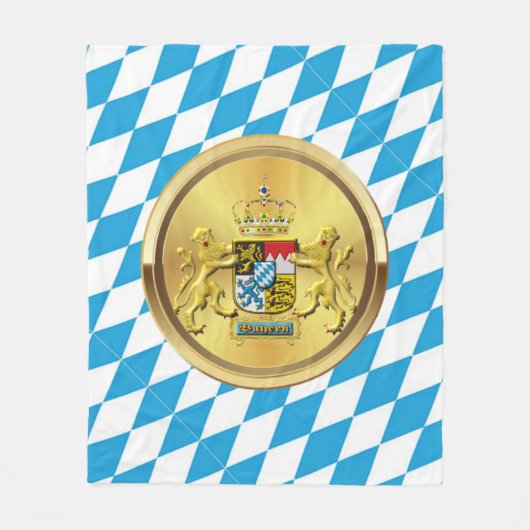 Beierse wapenstilstand fleece deken (Voorkant)