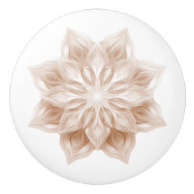 Beige 3D Glanzende Mandala