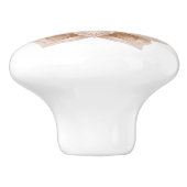Beige 3D Glanzende Mandala Keramische Knop (Zijkant)