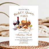 Beige Aardetone Bruiloft Feest Picknickfeest Kaart