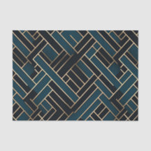 Beige Abstract Array Fernsby Tissue Paper