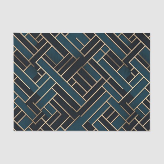 Beige Abstract Array Fernsby Tissue Paper Tissuepapier (Voorkant)