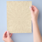 beige abstract patroon gestructureerde achtergrond flyer (Hand)