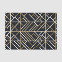 Beige Abstract Tessellation Tissue Paper van Ferns