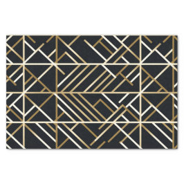 Beige Abstract Tessellation Tissue Paper van Ferns Tissuepapier