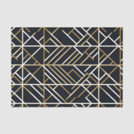 Beige Abstract Tessellation Tissue Paper van Ferns Tissuepapier