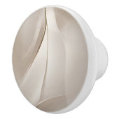 Beige Abstracte Kunst Keramische Knop (Rechts)