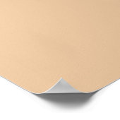 Beige Abstracte Objecten Eenvoudige Tekening Poster (Hoek)