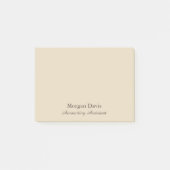 Beige Accounting Assistant Post-it® Notes (Voorkant)