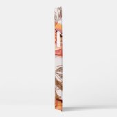 Beige achtergrond Poppies Waterverf Patroon Case-Mate iPhone Case (Achterkant / Rechts)