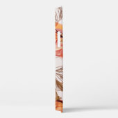 Beige achtergrond Poppies Waterverf Patroon Case-Mate iPhone Case (Achterkant / Rechts)