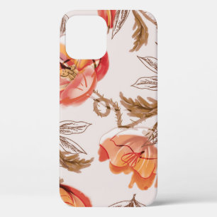 Beige achtergrond Poppies Waterverf Patroon Case-Mate iPhone Case