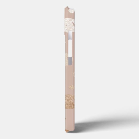 Beige achtergrond schuintrekken cirkels patroon Case-Mate iPhone case (Achterkant / Links)